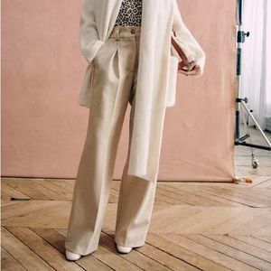 Theophile Trouser Mottled Beige Size US 8 FR 40